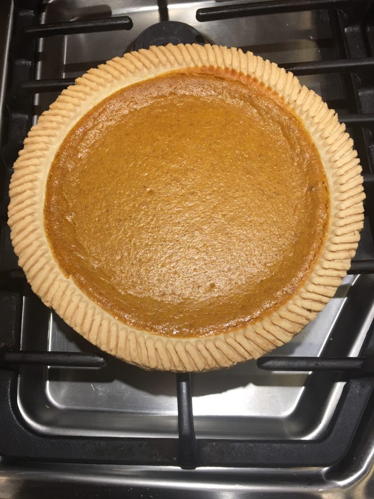 fresh baked delicious pumpkin pie from my own recipe
