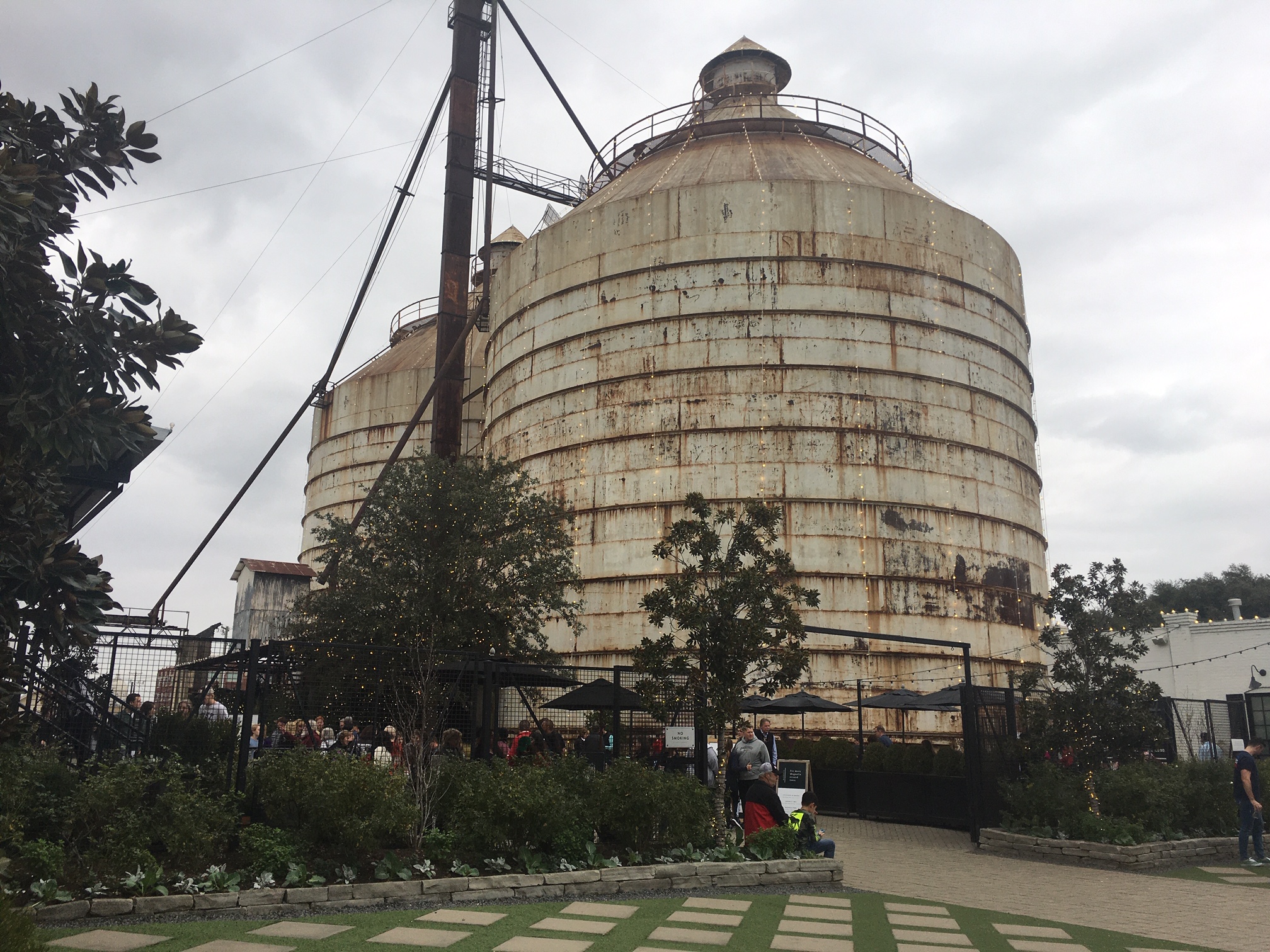 silos at Magnolia Market Waco