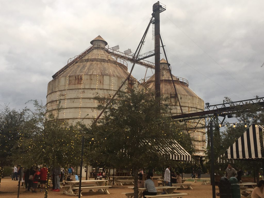 Silos at Magnolia Market rear view