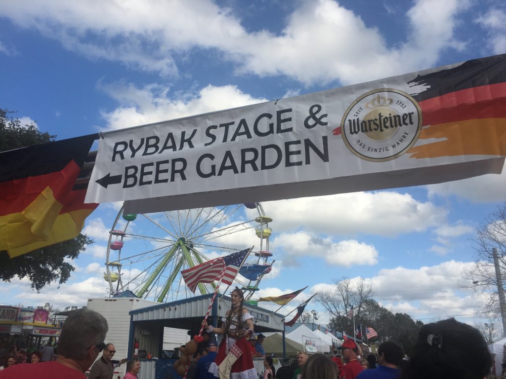 Tomball German Fest Beer Garden Entrance