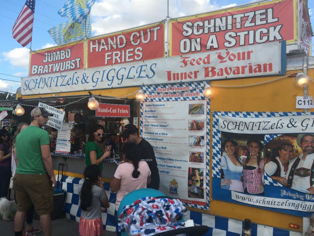 Street food at Tomball German Festival