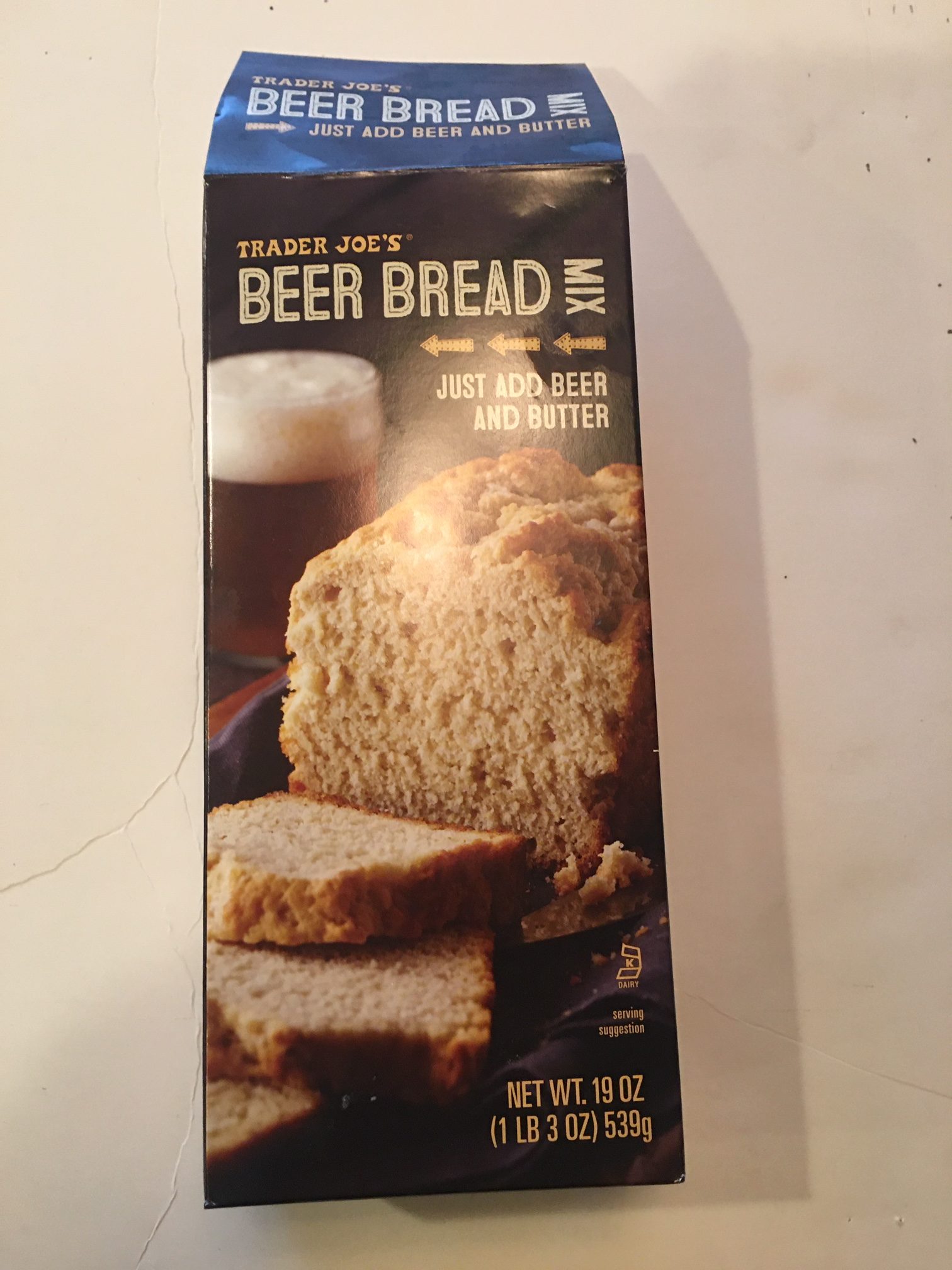 Trader Joe's beer bread mix box